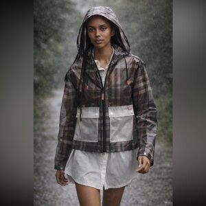 🎉SUPER RARE🎉 Anthropologie NWT Hunter Water Resistant Zip-Up Jacket size S.